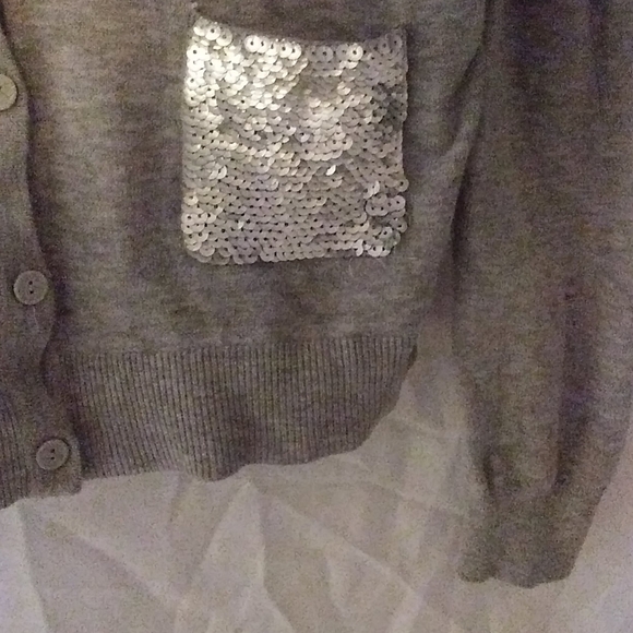 H & M Grey Button up Cardigan Sweater - Picture 2 of 5